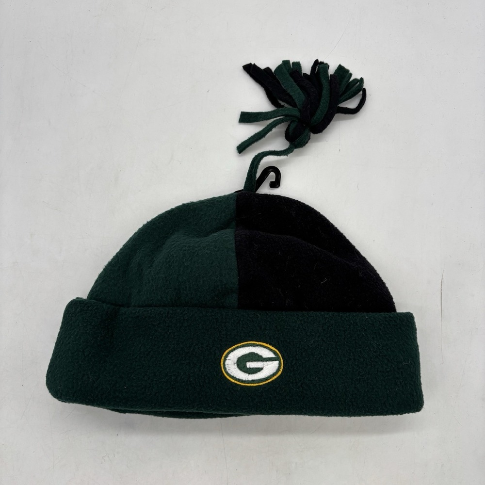 Green Bay Packers Beanie Pom Pom Uncuffed OSFA One Size Official Knit Cap NWOT